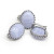 Комплект кольцо и серьги с голубым агатом КК0202-1153