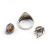 Комплект кольцо и серьги с агатом КК0219-1367