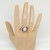 Комплект кольцо и серьги с белым жемчугом КК1545-1350
