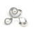 Комплект кольцо и серьги с белым жемчугом КК1545-1350