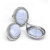 Комплект кольцо и серьги с голубым агатом КС0233-081