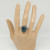 Комплект кольцо и серьги с моховым агатом КС0231-1211