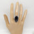 Кольцо с полупрозрачным черным обсидианом Д2405К
