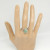 Комплект кольцо и серьги с зеленым авантюрином КС0148-1319
