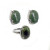 Комплект кольцо и серьги с нефритом КС2314-1404
