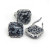 Комплект кольцо и серьги со снежным обсидианом КС2432-1059
