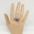 Комплект кольцо и серьги со снежным обсидианом КС2447-1313